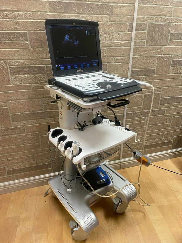 GE VIVID Q PORTABLE ULTRASOUND MACHINE WITH OOBE PHASED ARRAY PROBE  3SC RS
