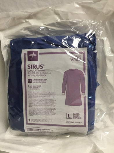 Medline Sirus Surgical Gown Large Level 3--Case of 20 (70KMD)