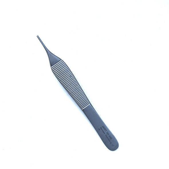 Jarit 130-245 Adson Tissue Forceps Matte Finish, 1x2 Teeth, 4-3/4" (DMT361)