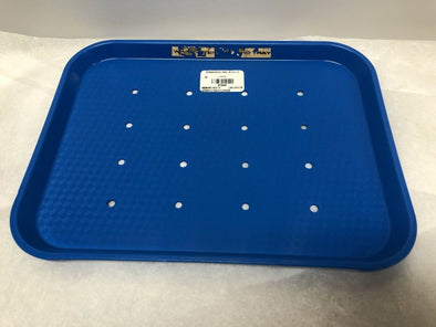 Blue Plastic Surgical 12" Tray with Holes | KMCE-168