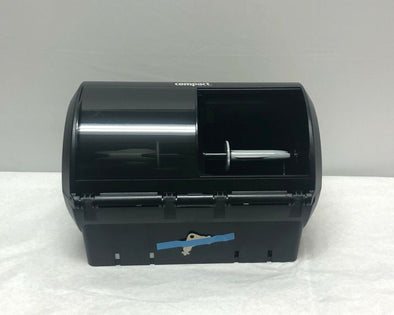 Georgia-Pacific Black Compact Side by Side Tissue Dispenser 56784A  | CEDESP-172