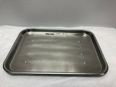 Vollrath Stainless Steel Surgical 12" Tray 8013 with Holes | KMCE-182