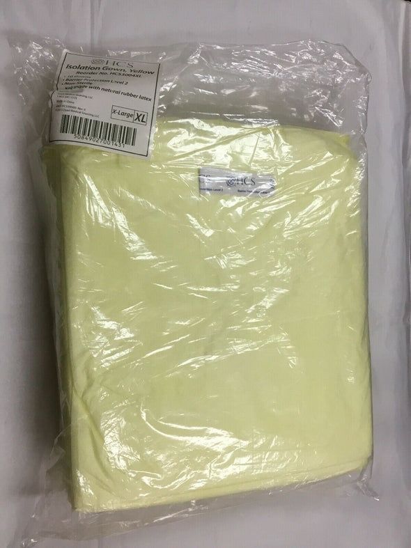 HCS Isolation Gown, Yellow X-Large (96KMD)