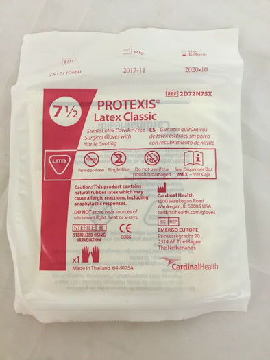 Protexis Latex Classic Surgical Gloves, Case of 32 (193KMD)