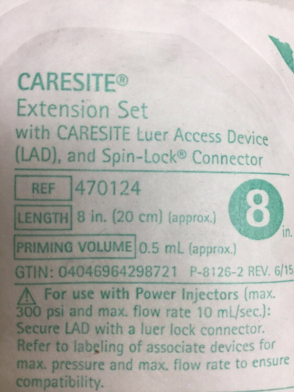 Braun Extension Set 8", Exp. 10/31/2021 (621KMD)