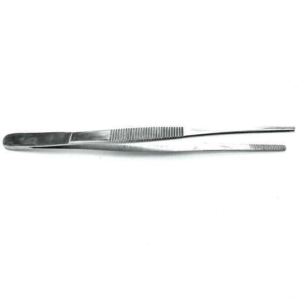 Surgical Thumb Tissue Forceps, Serrated, Straight, 5-1/2" (DMT372)