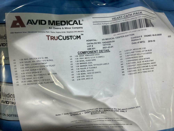 AVID MEDICAL, HEART CATCH PACK