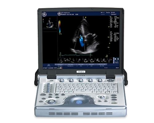 GE Vivid E Color Doppler Ultrasound Scanner, CW Two probes Cardiac and Linear