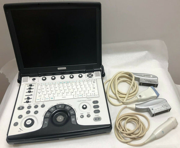 GE Vivid E Color Doppler Ultrasound Scanner, CW Two probes Cardiac and Linear