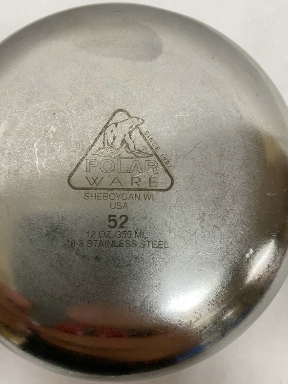 Polar Ware 12 Oz. Stainless Steel Bowl #52 | KMCE-106