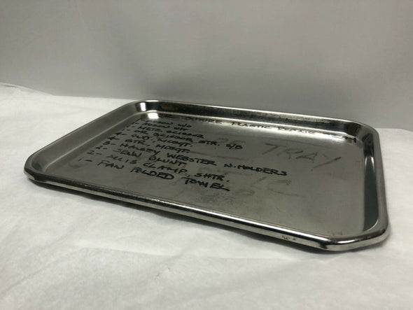 Unbranded Stainless Steel Surgical 12" Tray | KMCE-184