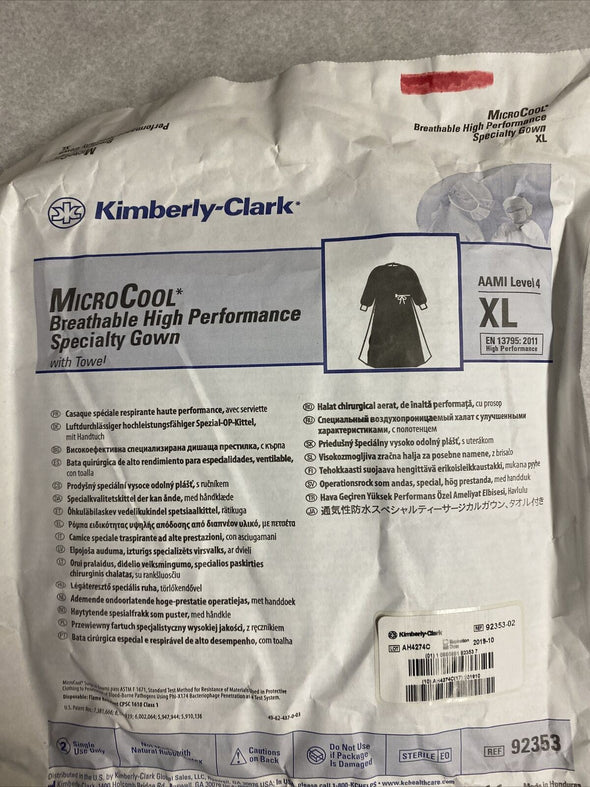 Kimberly Clark MicroCool High Performance Surgical Gown Large 92353 AAMI 4 XL