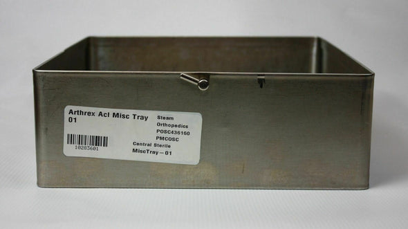 Stainless Steel V. Mueller Surgical Sterilization Instrument Tray Basket, No Lid