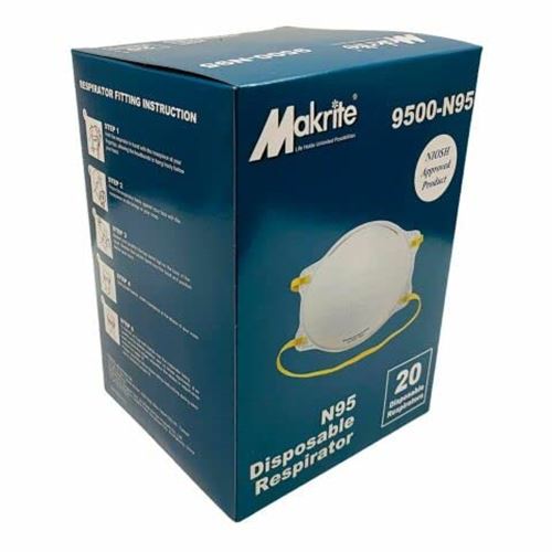 Case,Box of 240 Respirators, Masks 9500, For Dust Protection, Painting