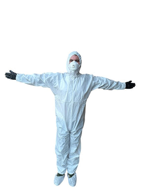 keebomed Hazmat suit, Chemical Protective Coverall, Category III, Type A, Microp