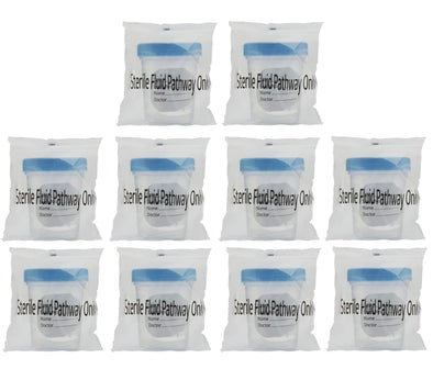 Sterile Specimen Cups [10 Count] 4oz Clear Urine Cup with Leak Proof Screw On Li