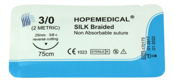 Keebomed-Hopemedical Veterinary Sutures Silk Braided Size 3/0