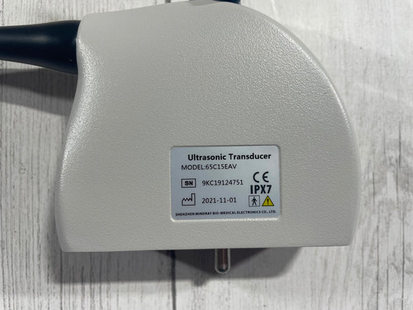 Mindray Ultrasonic Transducer MODEL: 65C15EAV SN: 9KC19124751