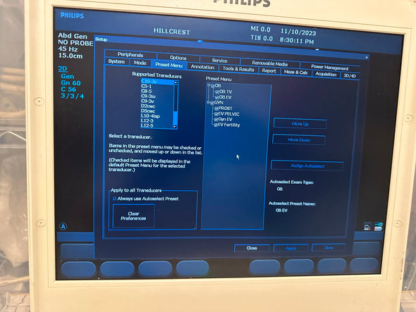 Philips CX50 Portable Ultrasound Scanner Machine 2009 Revision - 3.1.1