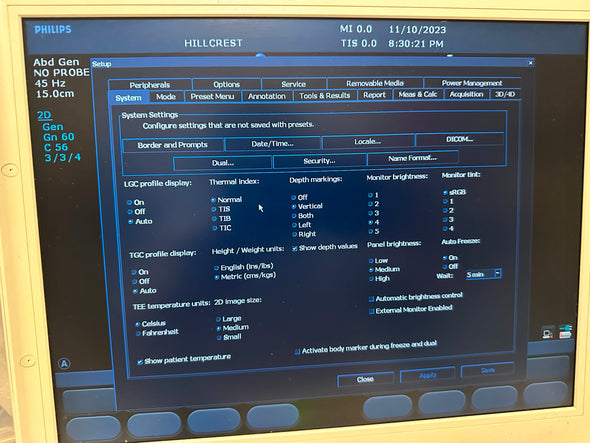 Philips CX50 Portable Ultrasound Scanner Machine 2009 Revision - 3.1.1