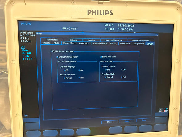 Philips CX50 Portable Ultrasound Scanner Machine 2009 Revision - 3.1.1