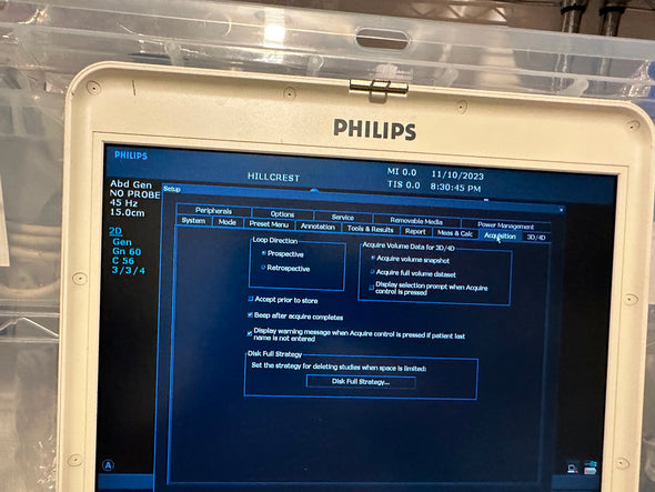 Philips CX50 Portable Ultrasound Scanner Machine 2009 Revision - 3.1.1