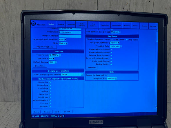 GE LOGIQ E  Ultrasound DOM 2012 with two probe 4c-Rs and 3S-rs