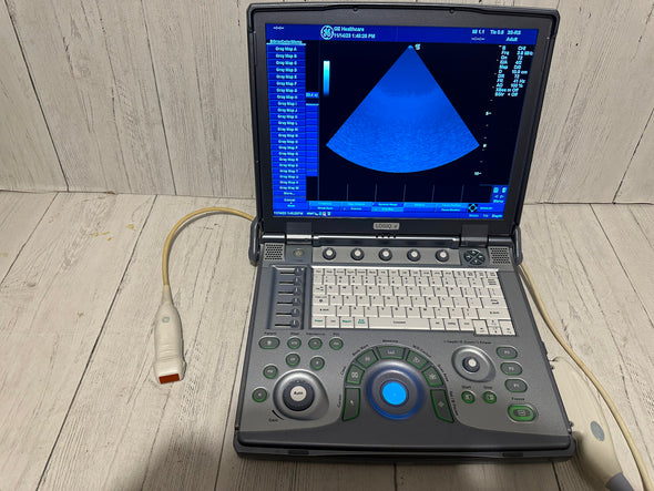 GE LOGIQ E  Ultrasound DOM 2012 with two probe 4c-Rs and 3S-rs