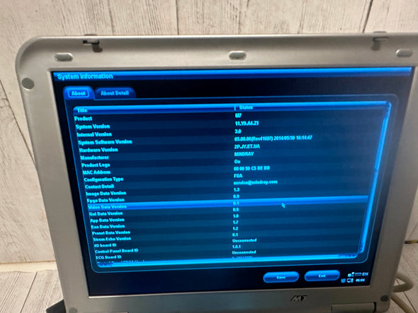 Mindray M7 Ultrasound Machine With 2 Probes (C5-2S, L14-6NS) & Hard Rolling Case