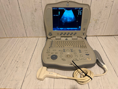 GE LOGIQ BOOK XP PORTABLE ULTRASOUND MACHINE & 3S-RS PROBE 2005