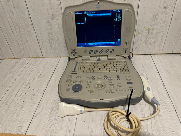 GE LOGIQ BOOK XP PORTABLE ULTRASOUND MACHINE & 3S-RS PROBE 2005