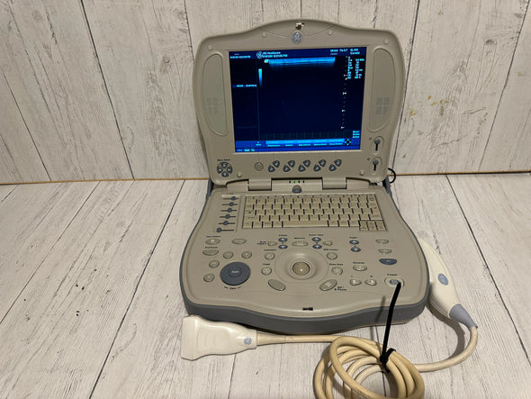 GE LOGIQ BOOK XP PORTABLE ULTRASOUND MACHINE & 3S-RS PROBE 2005