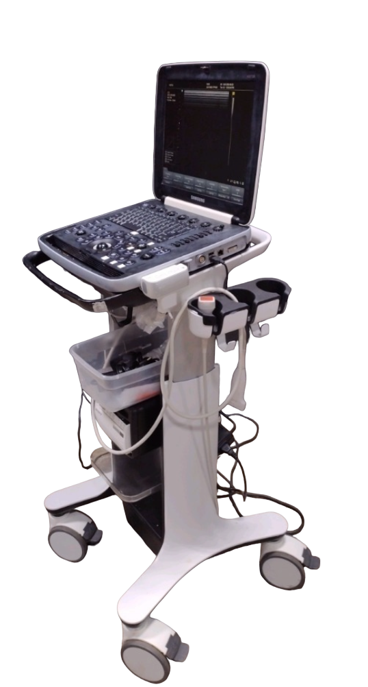 SAMSUNG HM70A PORTABLE ULTRASOUND MACHINE WITH 2 PROBES (PE2-4, LA3-16AD)  2015